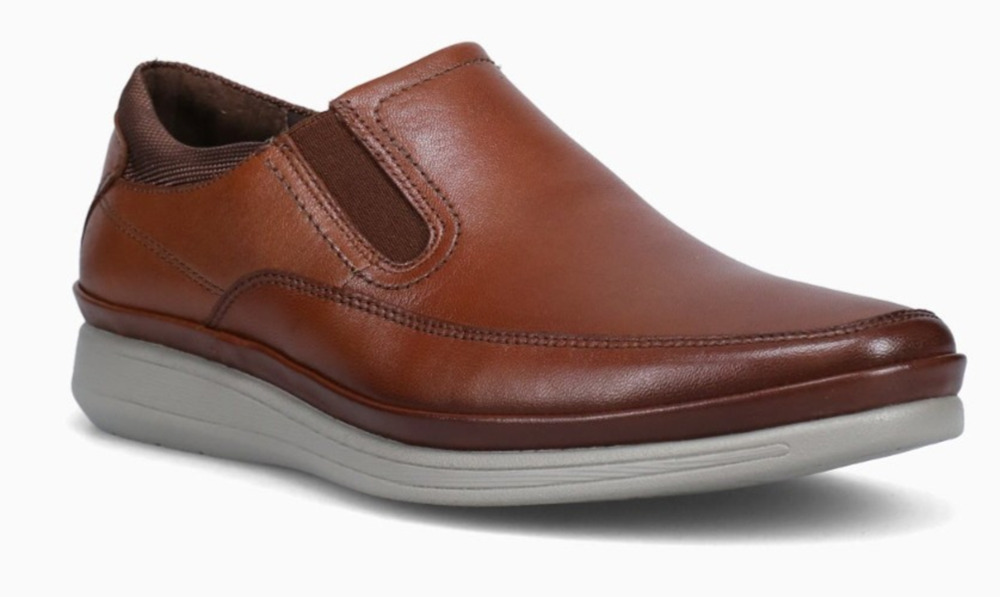 Florsheim Motion Moc Toe Men's Slip On Cognac leather Size 8.5 Wide